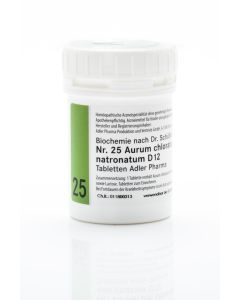 SCHUESSLER                    ADLER PHARMA                AURUM CHLORATUM NATRONA.  NR.25 D12 TABL, 1kg