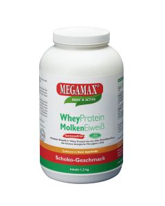 MEGAMAX                       WHEY PROTEIN                MOLKENEIWEISS             LACTOSEFREI SCHOKO, 1kg