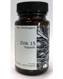 Zink 15 Kapseln, 60 Stk.